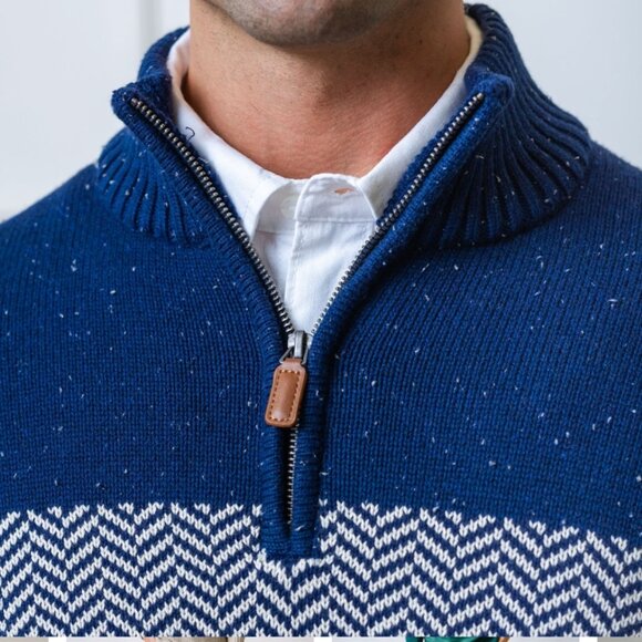New  Men's Hope and Henry Half Zip Pullover Sweater - Picture 5 of 6